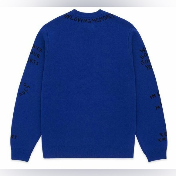 TEDDY FRESH GONE BUT NOT FORGOTTEN SWEATER BLUE SIZE MEN XS WOMEN M-L NWT UNISEX - Picture 7 of 11